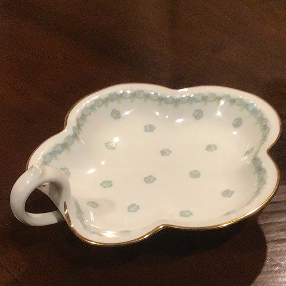 HTF Vintage Royal Limoges Relish Trinket Handled Dish - Picture 8 of 10